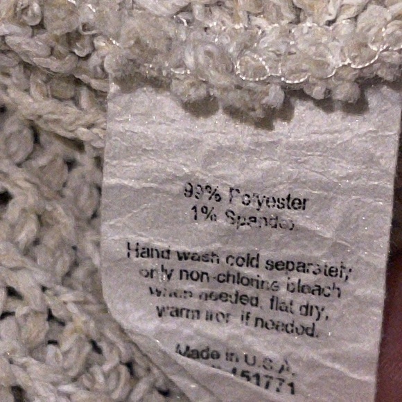 🌹Gilli Knotted Bottom Cream Knit Sweater - Picture 6 of 6